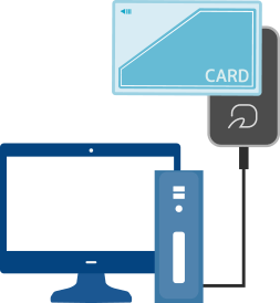 ICカードをかざすだけで設定可能な簡単導入